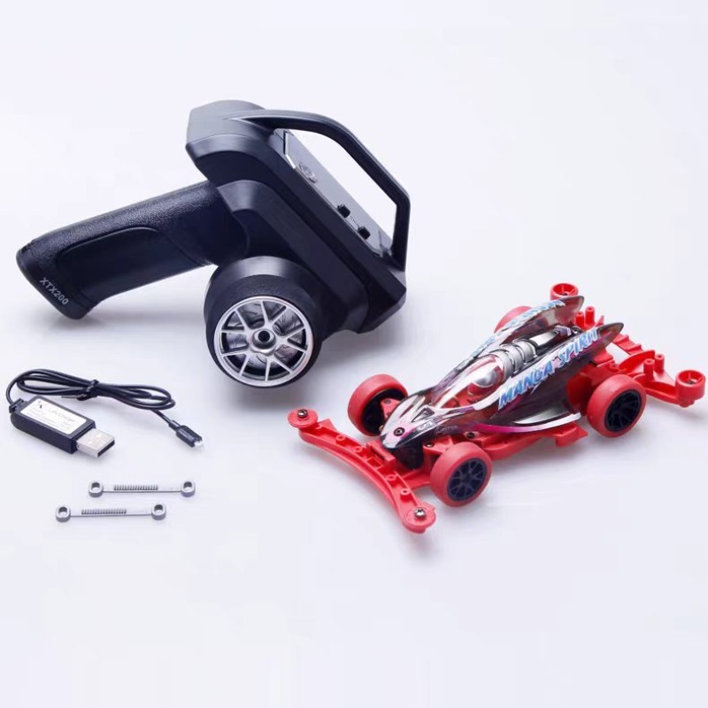 Rc Drift Car Kit - 1/32 Scale RC Car Servo-Steered Rear-Drive