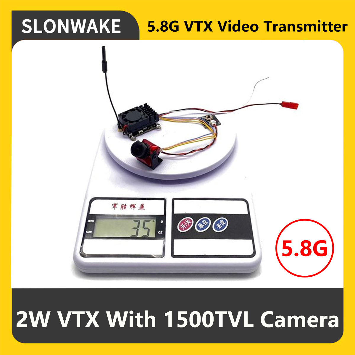 Drone Rc Camera - SLONWAKE 5.8G 2000mW FPV VTX Transmitter