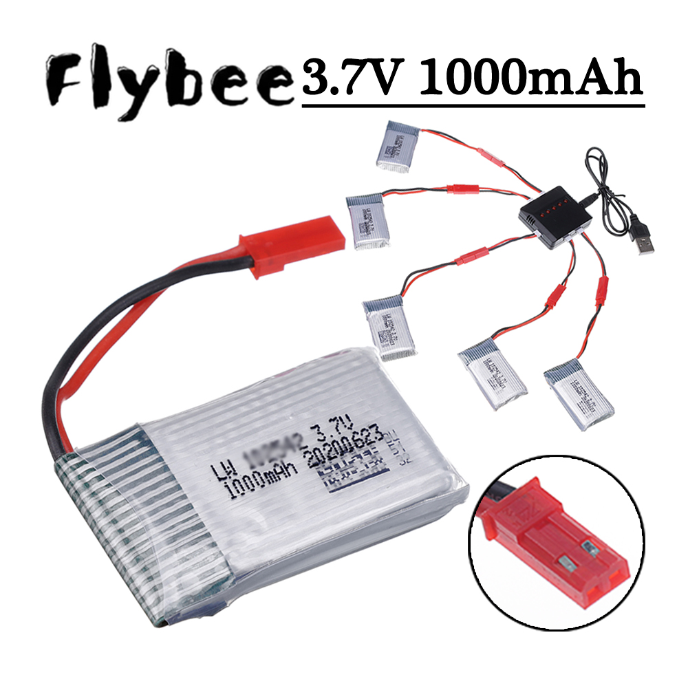 Lipo Battery Charger - 3.7V 1000mah Lipo Battery and Charger