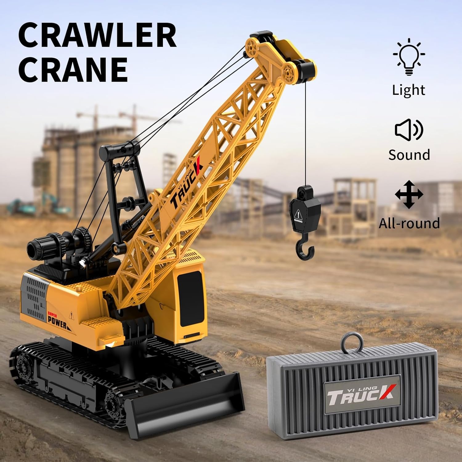 Drone Or Rc Car - RC Crawler Crane Toy Alloy Remote