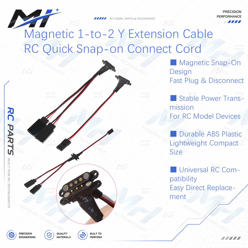 Drone Helicopter Rc - Magnetic 1-to-2 Y Extension Cable JR