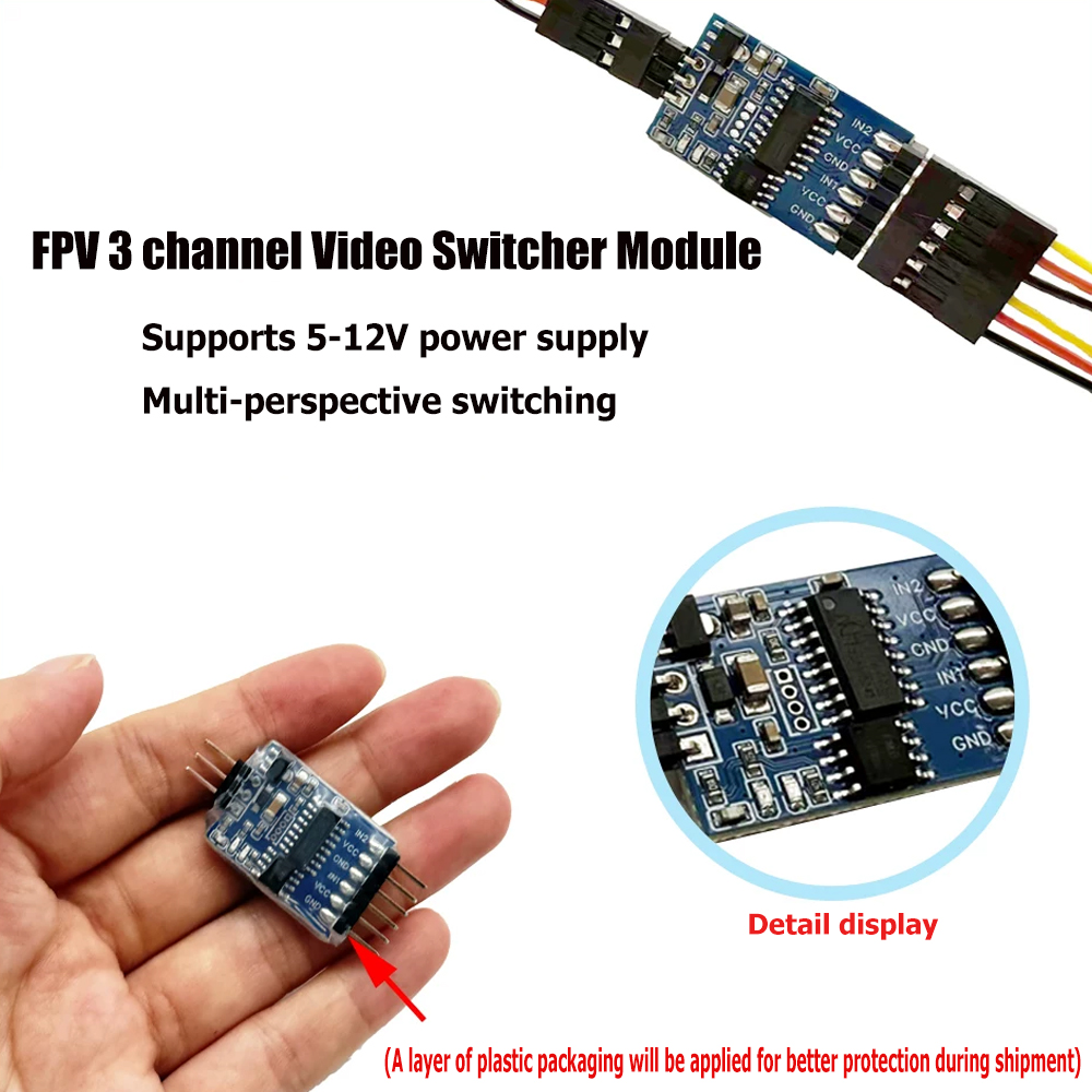 5.8G 3 Channel Video Switcher  - đánh giá và giá Drone Rc Camera
