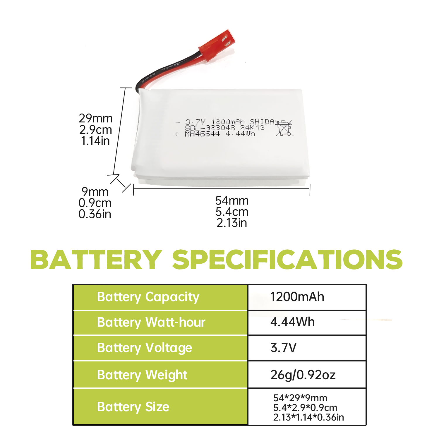 5PCS 3.7V 1200mAh 30C JST Plug - đánh giá và giá Drone Mjx Rc