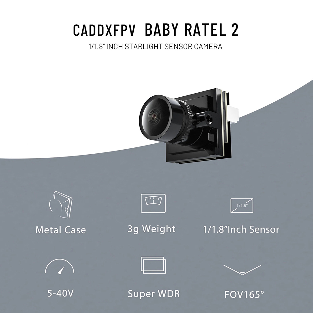 CADDX Micro FPV Camera Ratel 2 - đánh giá và giá Drone Rc Camera