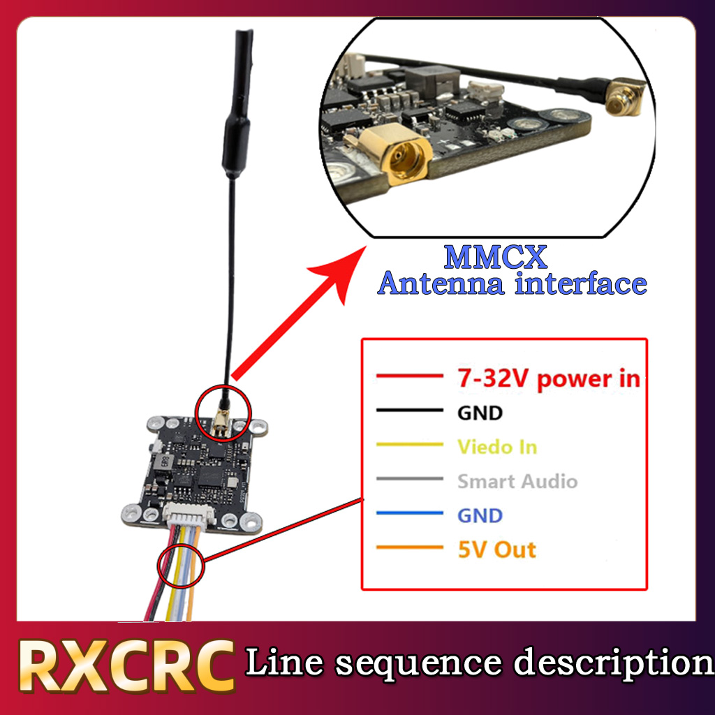 RXCRC 5.8G Module 48CH 1.6W VT - đánh giá và giá Drone Rc Camera
