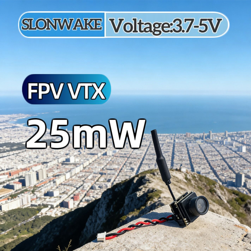 SLONWAKE FPV 25mW power simula - đánh giá và giá Drone Rc Camera