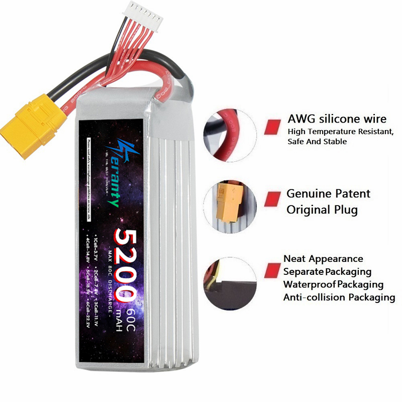 TERANTY 6S 5200mAh Lipo Batter - đánh giá và giá Rc Drift Car Kit