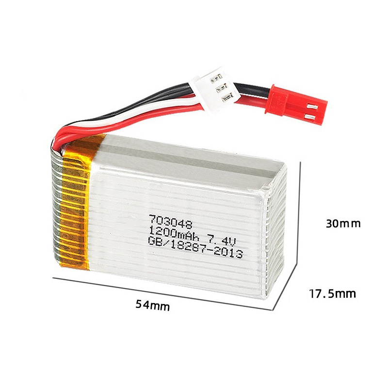 Pin Lipo 2S 7.4 V 1200MAh 7030 - đánh giá và giá Drone Mjx Rc