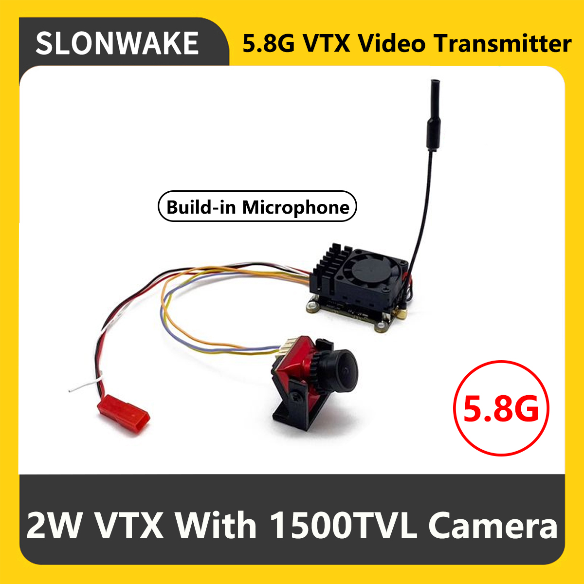 SLONWAKE 5.8G 2000mW FPV VTX T - đánh giá và giá Drone Rc Camera