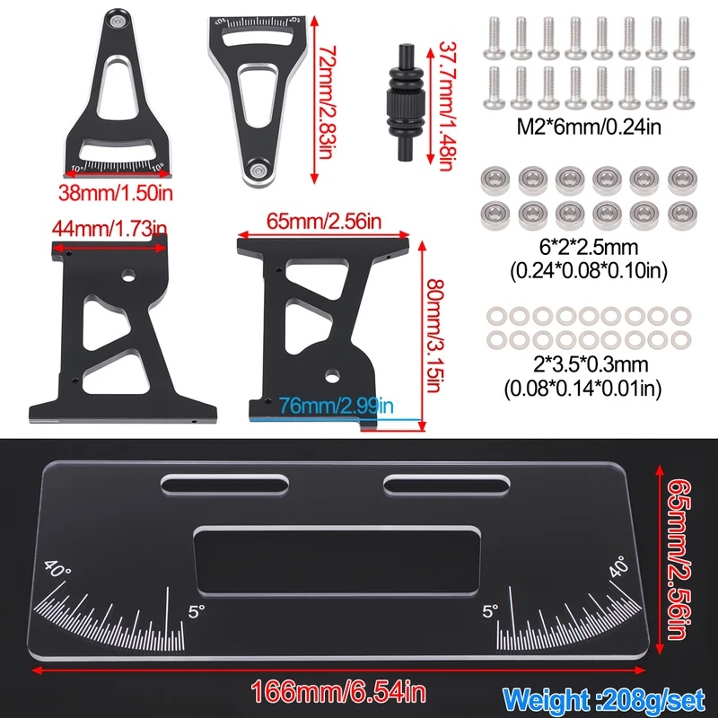 CNC Aluminum RC Chassis Setup  - đánh giá và giá Rc Drift Car Kit