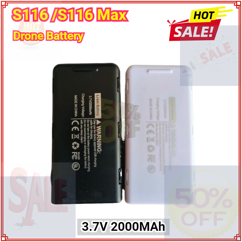 3.7V 2000MAh Battery for S116  - đánh giá và giá Drone Rc S116