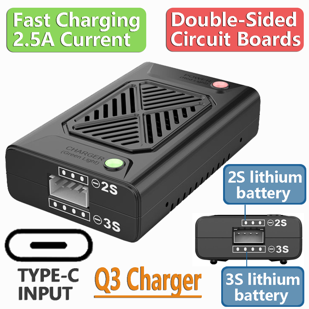 Q3 Compact Balance Charger 2S  - đánh giá và giá Drone Mjx Rc